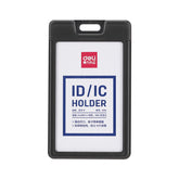 Deli ABS Name Badge Vertical 54×89mm White - Al Masam Stationery LLC